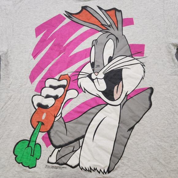 VTG Bugs Bunny T Shirt Mens XL Looney Tunes Graphic Cartoon 90s Single Stitch - Picture 4 of 13